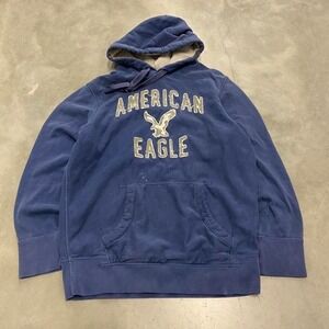 vintage american eagle spellout hoodie